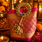 Shubh Labh Pink Celebration Gift Box | Urli Candle, Almonds & Diwali Hamper - https://artecasa.in/