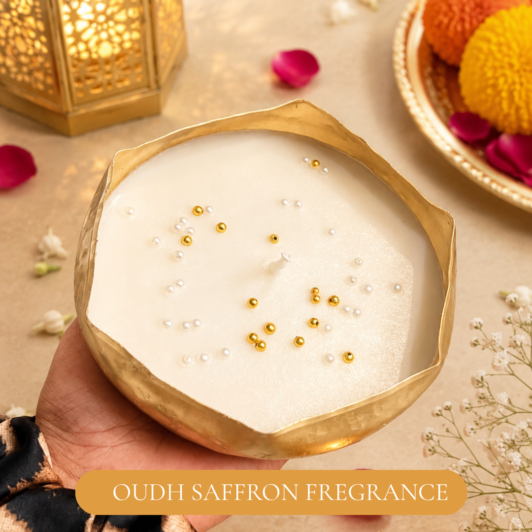 Rang Utsav Grand Orange Diwali Gift Basket | Shubh Labh, Almonds & Festive Décor - https://artecasa.in/