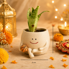 Festive Bloom Basket Planter Diwali Gift Set - https://artecasa.in/
