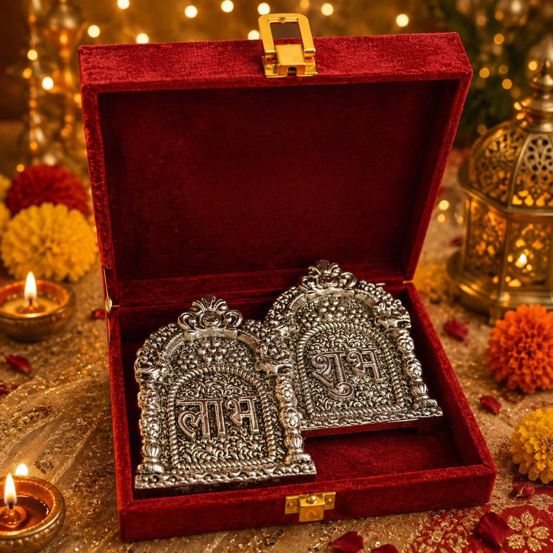 Ruby Utsav Red Festive Gift Basket – Diwali Gift Hamper with Urli Soy Wax Candle - https://artecasa.in/