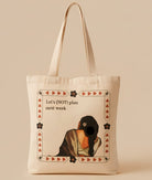 Sustainable cotton tote bag for books and daily essentials