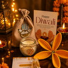 Sunshine Crochet Tulip Candle Gift Hamper – Elegant Diwali Gift - https://artecasa.in/