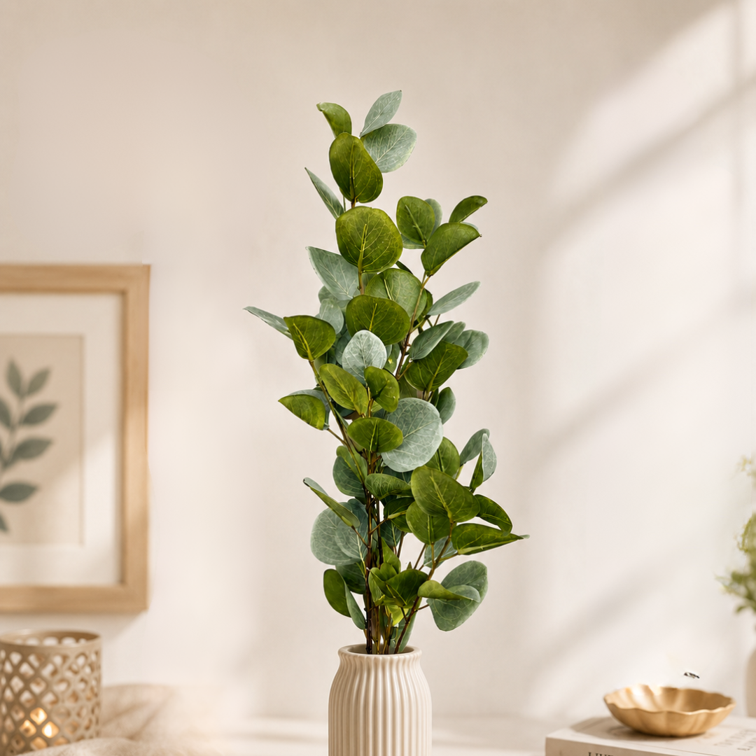 Evergreen Eucalyptus Artificial Foliage Stem | Diwali Decor - https://artecasa.in/