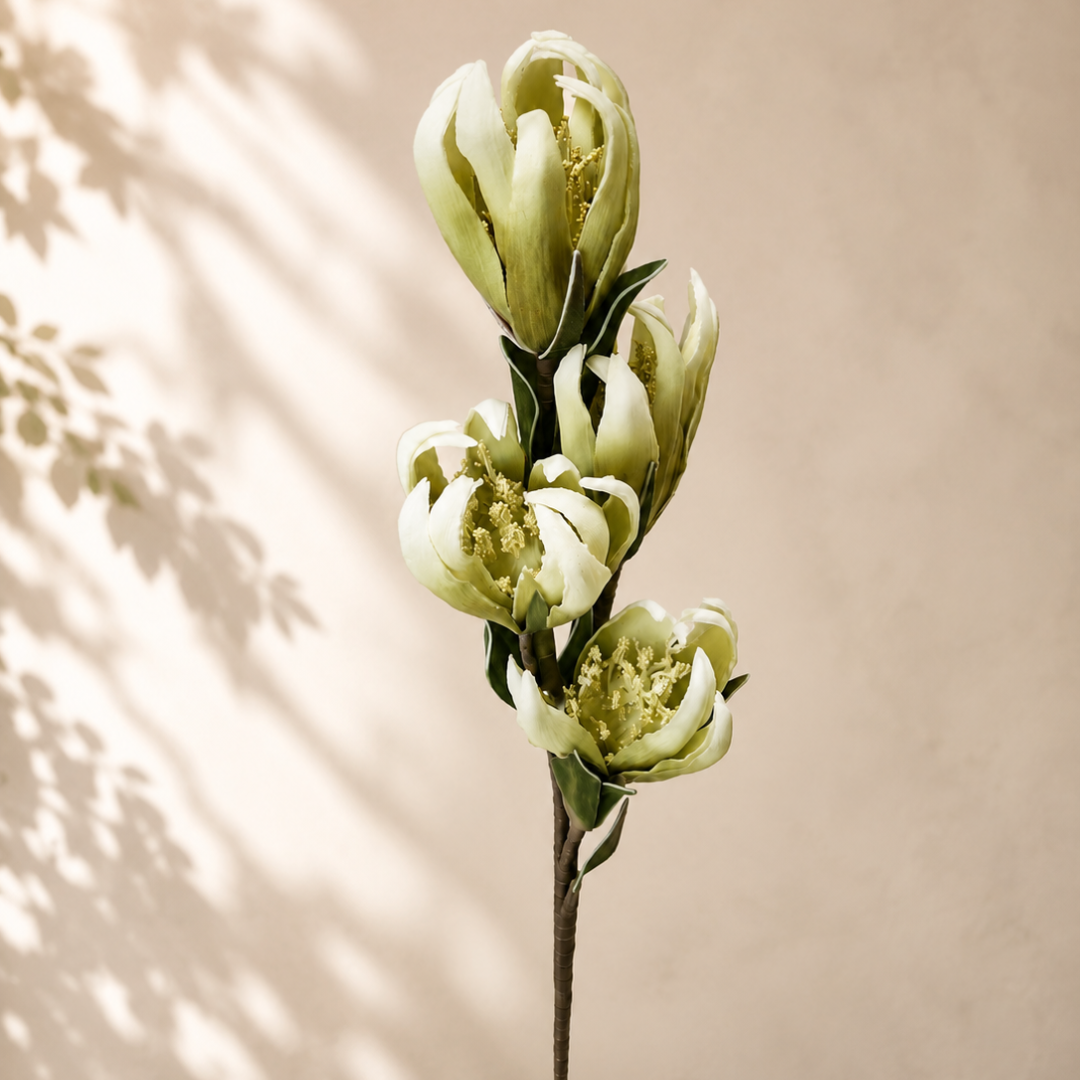 Verdant Champaca Magnolia Artificial Flower | Diwali Decor - https://artecasa.in/