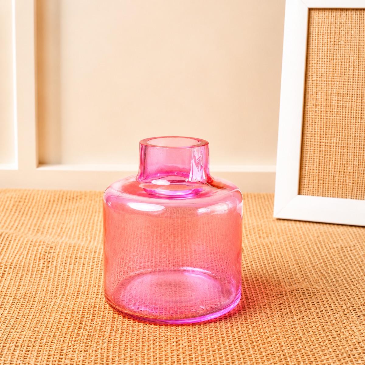 Blush Bloom Pink Vase with Dried Flowers | Decorative Home Décor Vase - https://artecasa.in/