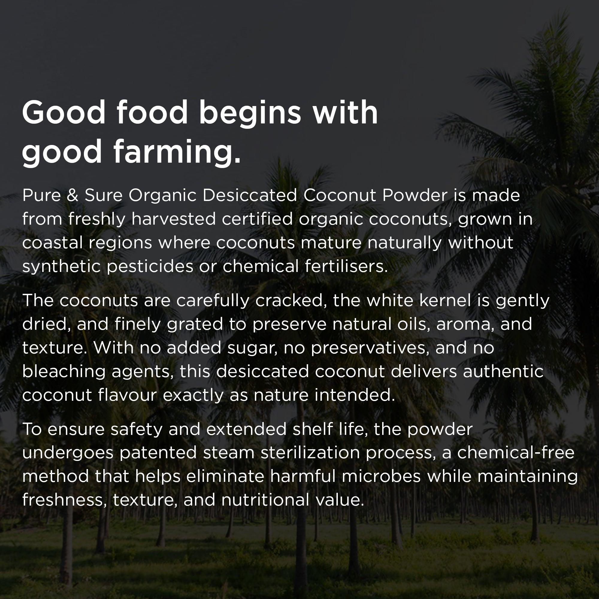 desiccated coconut how it is made