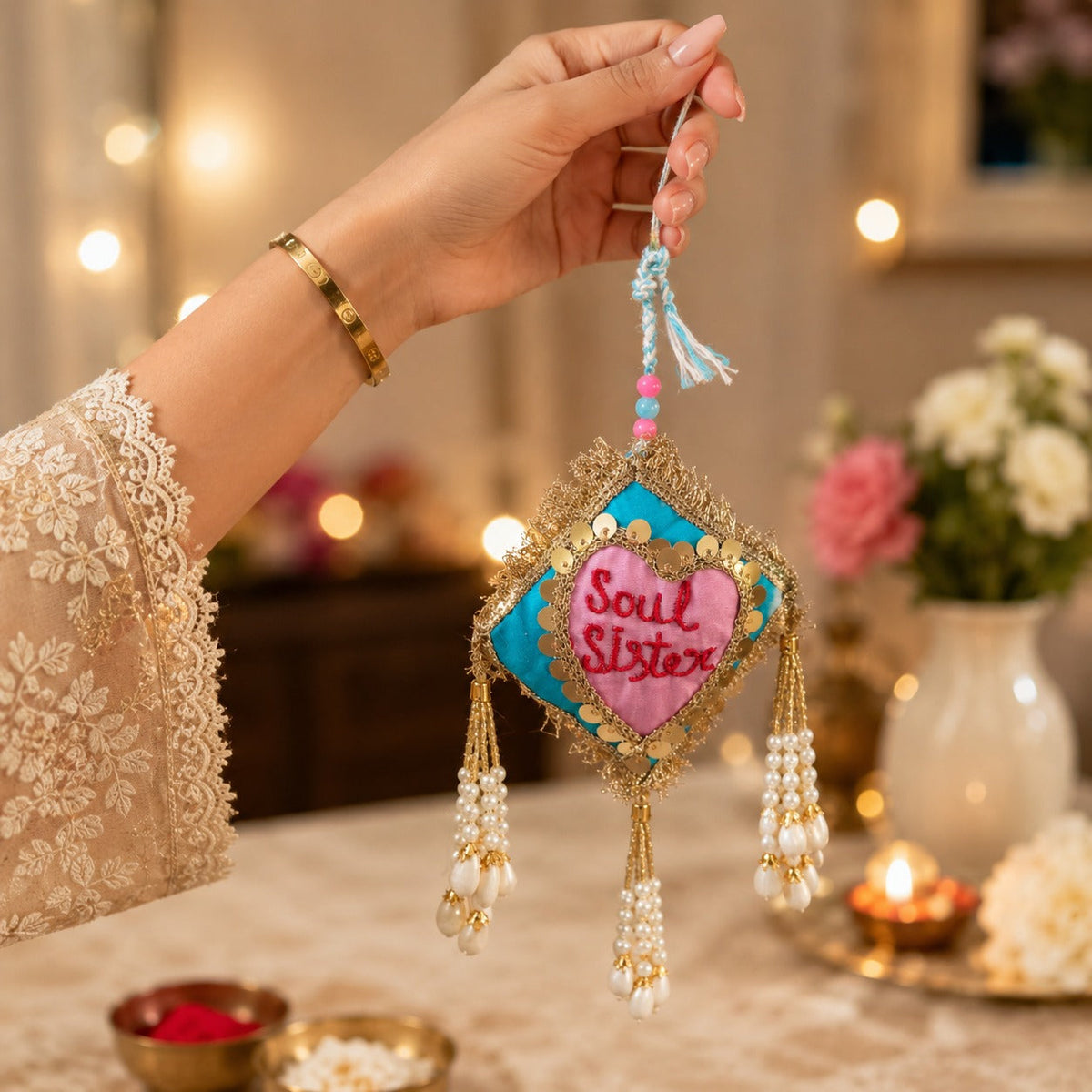 ArteCasa Pyari Behan Divine Bond Rakhi Hamper for Sister & Brother. - https://artecasa.in/