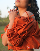 Llainaa Hand-Embroidered Crop Top – hand-embroidered 100% cotton – RASRA MAI