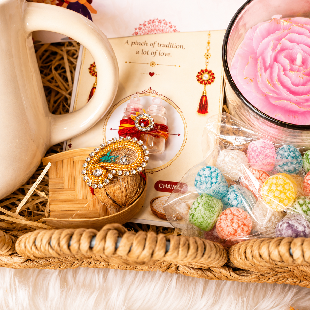Artecasa Bhai Divine Bond Rakhi Hamper | Premium Raksha Bandhan Gift Hamper - https://artecasa.in/