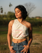 Aamiyaa Hand-Embroidered Crop Top – hand-embroidered 100% cotton – RASRA MAI
