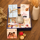 Artecasa Ivory Pomegranate Rakhi Gift Hamper for Bhai Bhabhi - https://artecasa.in/