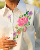 Evva Hand-Embroidered Shirt – hand-embroidered 100% cotton – RASRA MAI