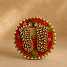 Ruby Glow Golden & White Festive Gift Basket | Diwali Hamper with Dry Fruits & Candle - https://artecasa.in/