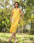 Divissha Hand-Embroidered Midi Dress – hand-embroidered 100% cotton – RASRA MAI