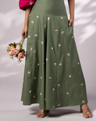 Vaani Hand-Embroidered Long Skirt – hand-embroidered 100% cotton – RASRA MAI