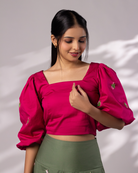 Dia Hand-Embroidered Crop Top – hand-embroidered 100% cotton – RASRA MAI