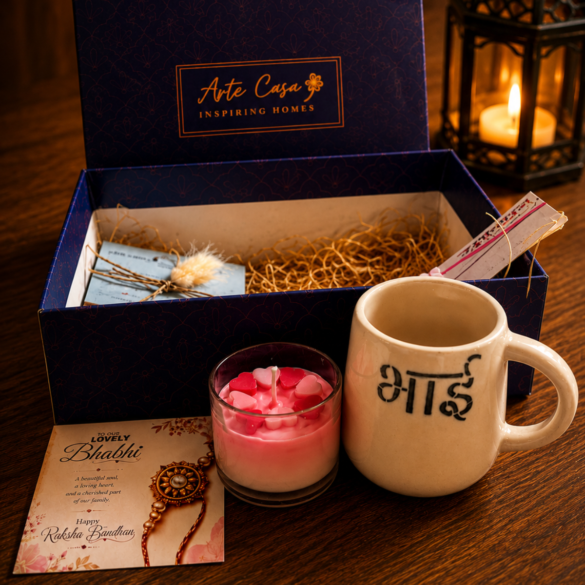 Artecasa Bhai Blessings Candle Hamper - https://artecasa.in/