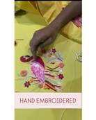 Ahannaa Hand-Embroidered Short Dress – hand-embroidered 100% cotton – RASRA MAI