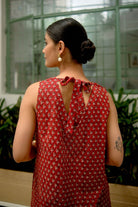 Jhalar dress Red - Dhãran