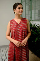 Jhalar dress Red - Dhãran