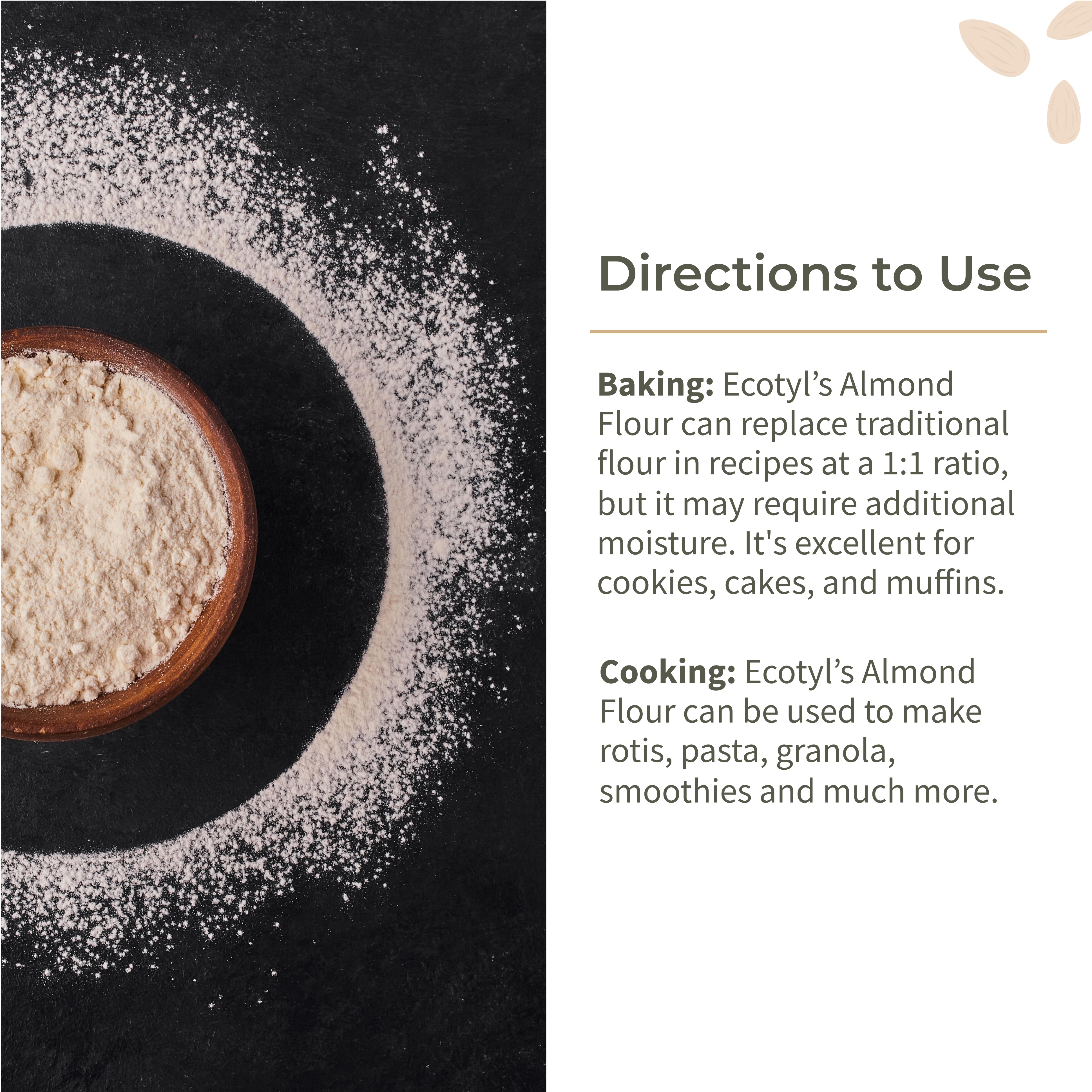 Blanched Almond Flour - Ecotyl - 100% Organic I Sustainable