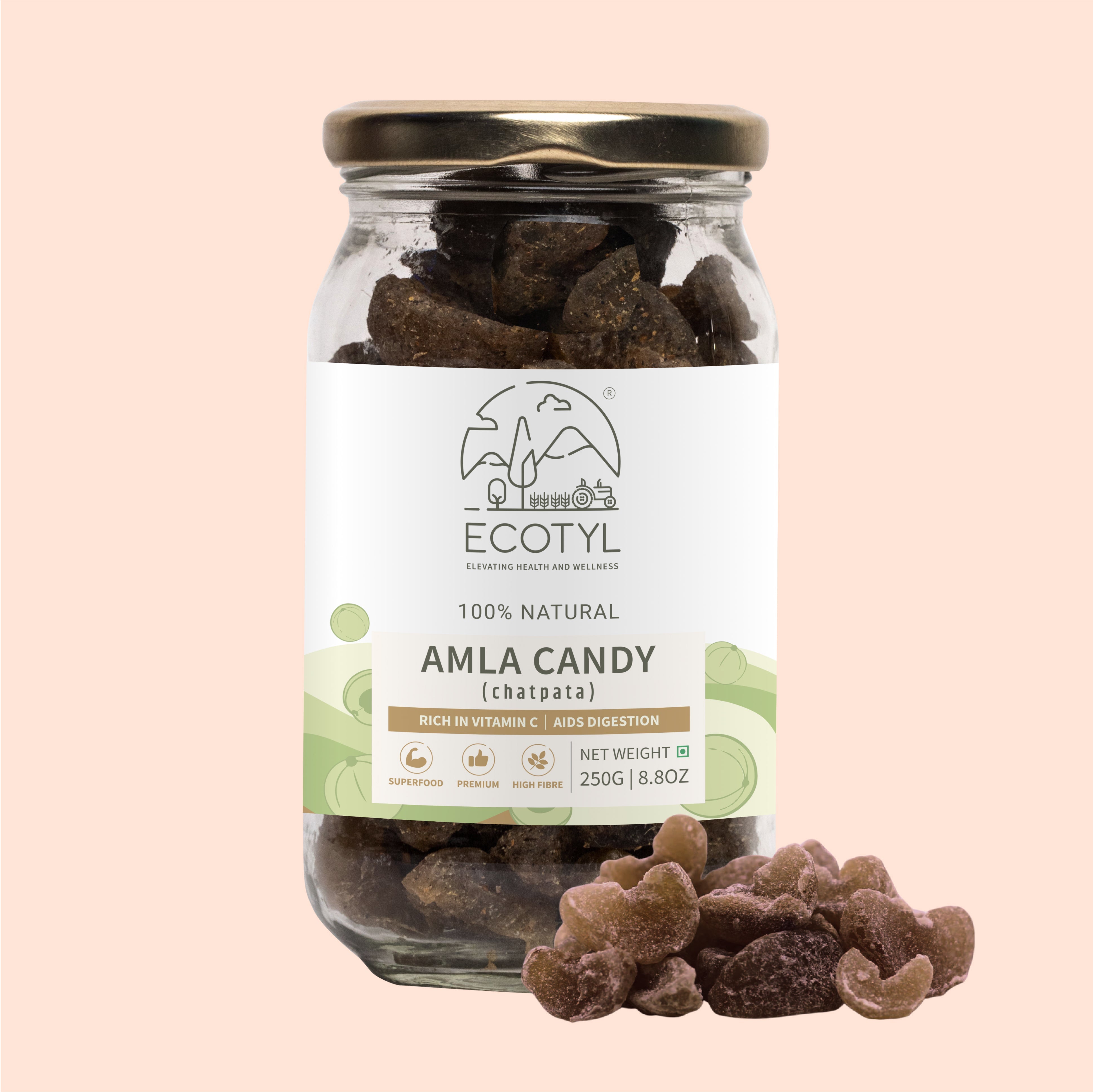 Amla Candy - Chatpata - Ecotyl - 100% Organic I Sustainable