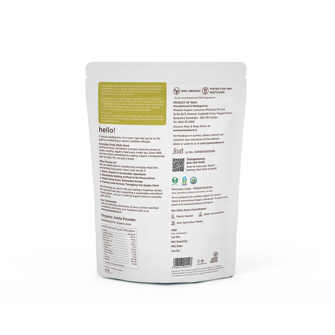 Amla powder Back