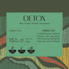 Mint Tea Bags | Detox Herbal Tea - 15 Count