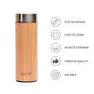 Bamboo Stainless Steel Insulated Flask - Ecotyl - 100% Organic I Sustainable