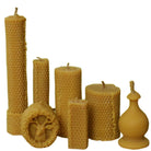 Hand-poured beeswax candle set for sustainable and toxin-free ambiance