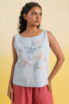Bloom Blue Top - Dhãran