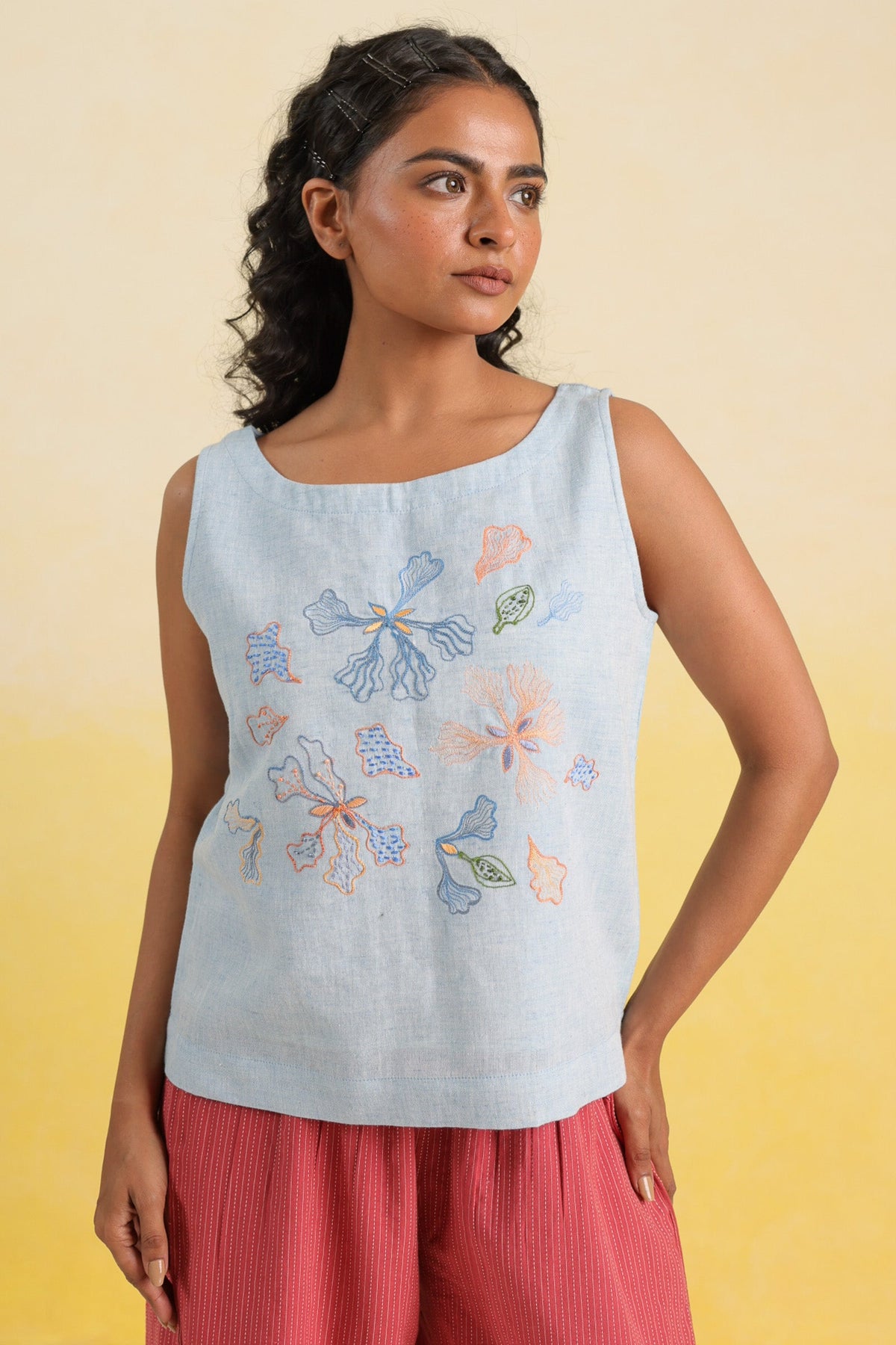 Bloom Blue Top - Dhãran