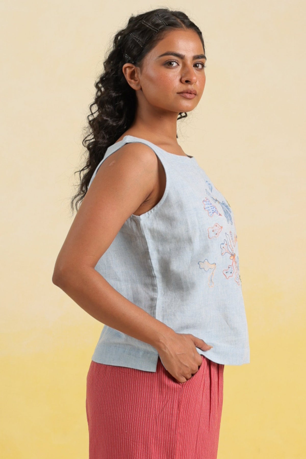 Bloom Blue Top - Dhãran