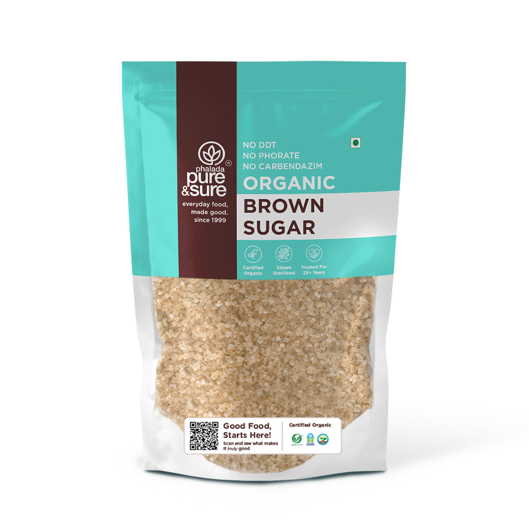 Phalada Pure and Sure Organic Brown Sugar front