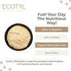 Sattu Atta - Roasted Gram Flour - Ecotyl - 100% Organic I Sustainable