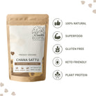 Sattu Atta - Roasted Gram Flour - Ecotyl - 100% Organic I Sustainable