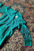 Green-Geometric Applique & Sujani Kurti for women-bihart