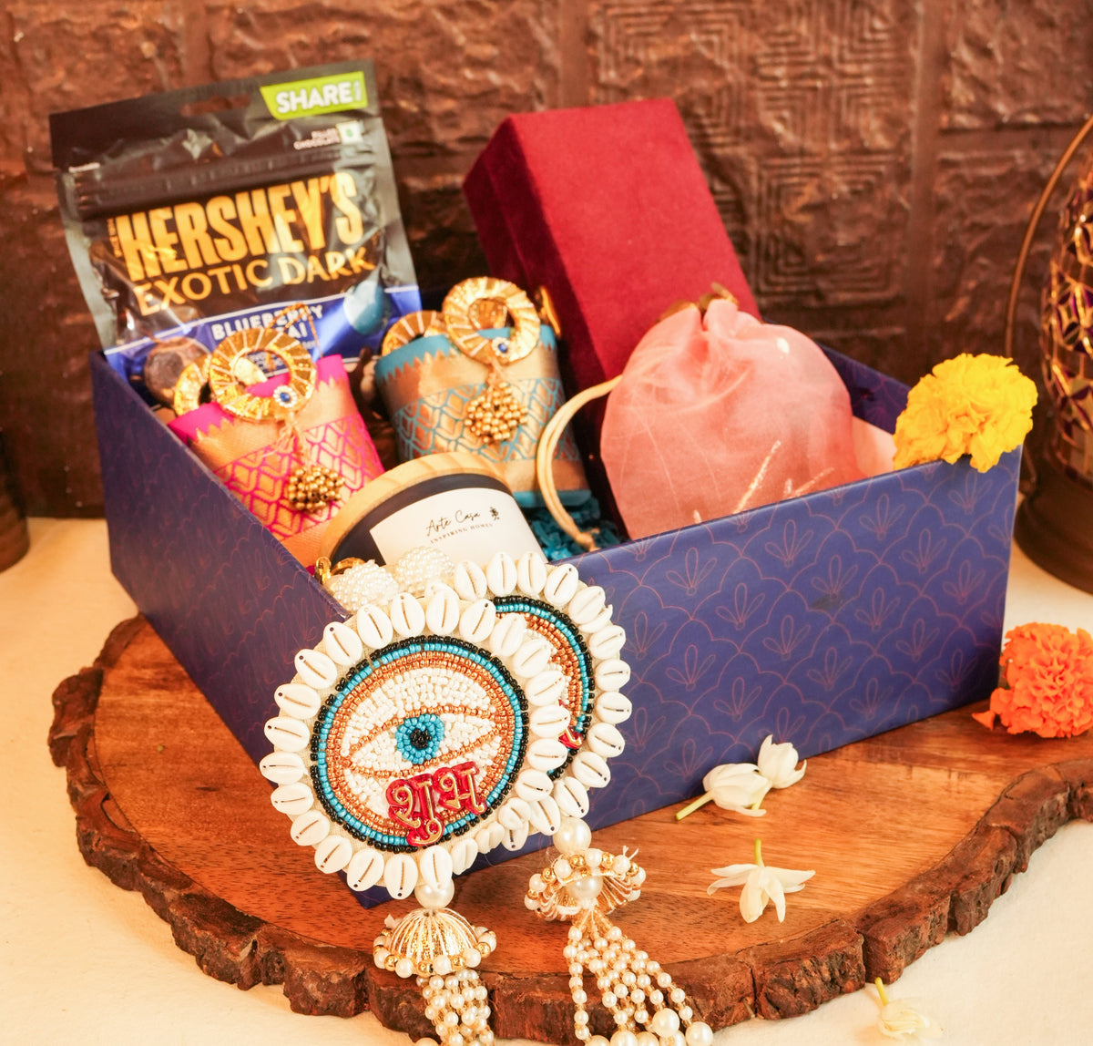 Blissful Silver Basket Diwali Hamper - https://artecasa.in/