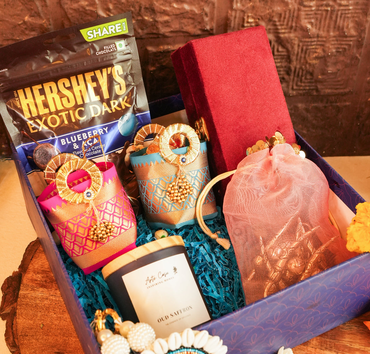 Blissful Silver Basket Diwali Hamper - https://artecasa.in/