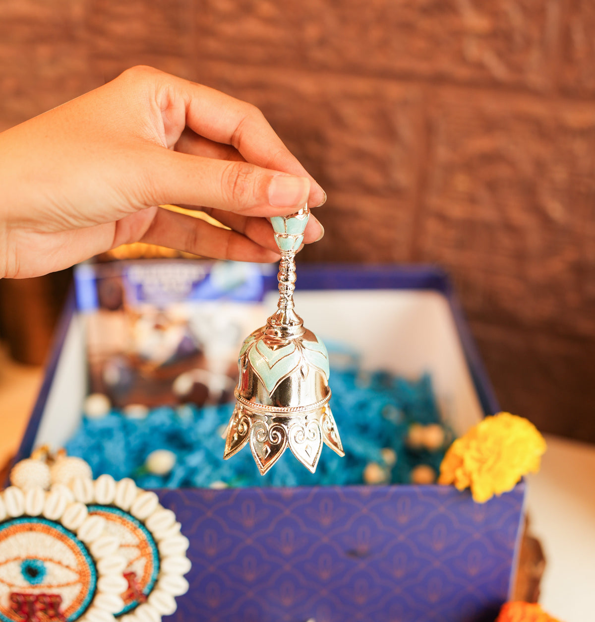Blissful Silver Basket Diwali Hamper - https://artecasa.in/