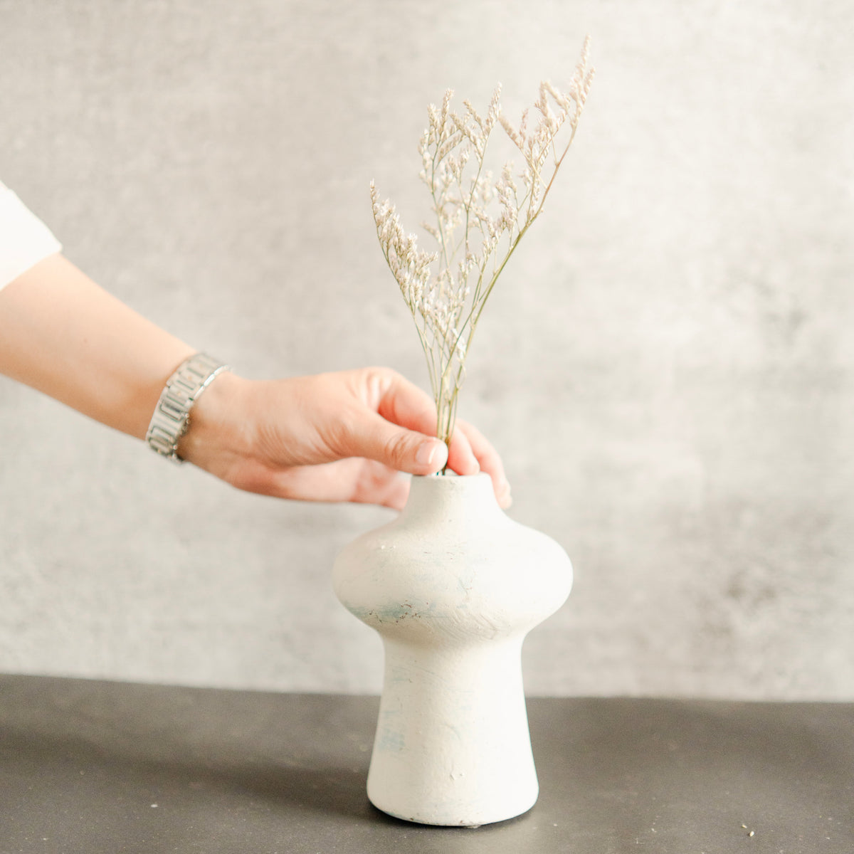 Indigo Whisper Vase Small | Luxury Porcelain Décor - https://artecasa.in/