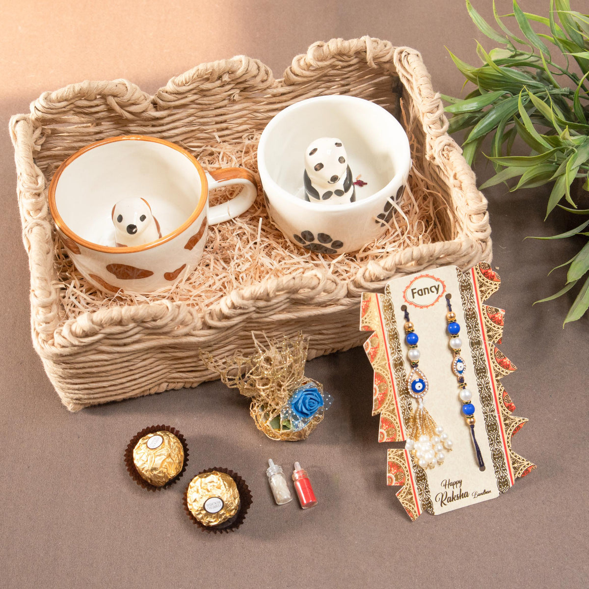Meow and woof rakhi hamper - https://artecasa.in/