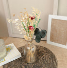 Crystal Bloom Clear Glass Vase with Dried Flowers | Modern Home Décor - https://artecasa.in/