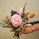 Blush & Bloom Preserved Pink Rose Bouquet | Handmade Dried Flower Bouquet for Gifting & Home Décor - https://artecasa.in/