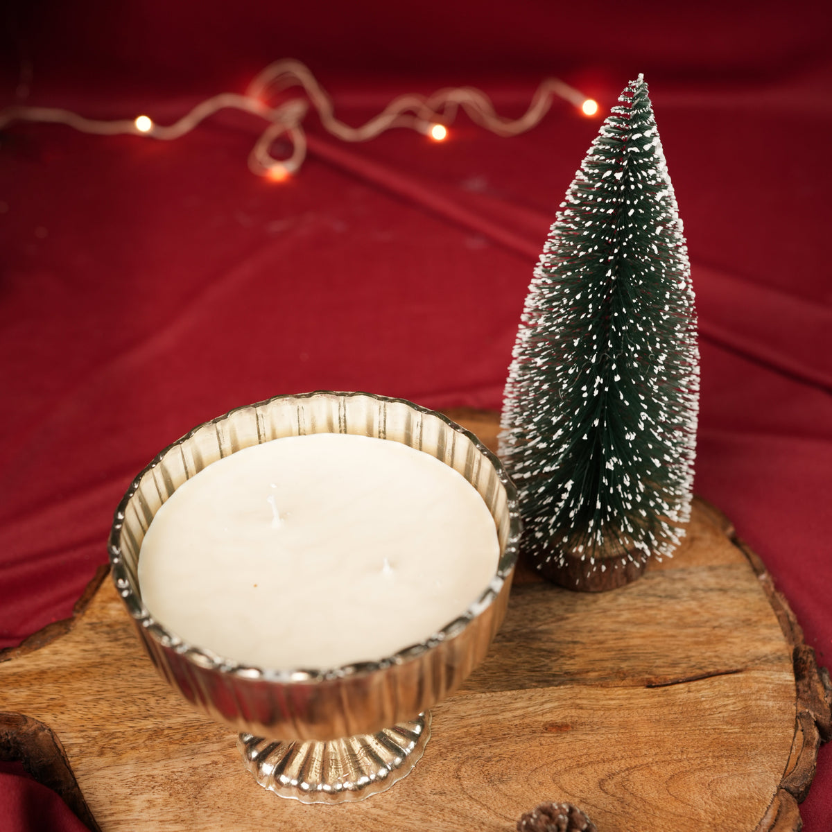 Silver Aura Candle | Elegant Tea Light House Décor - https://artecasa.in/