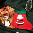Santa Wish Socks – Christmas Stocking for Gifts & Decor | Festive Santa Stocking for Holiday Decor & Gifting (Set of 1) - https://artecasa.in/