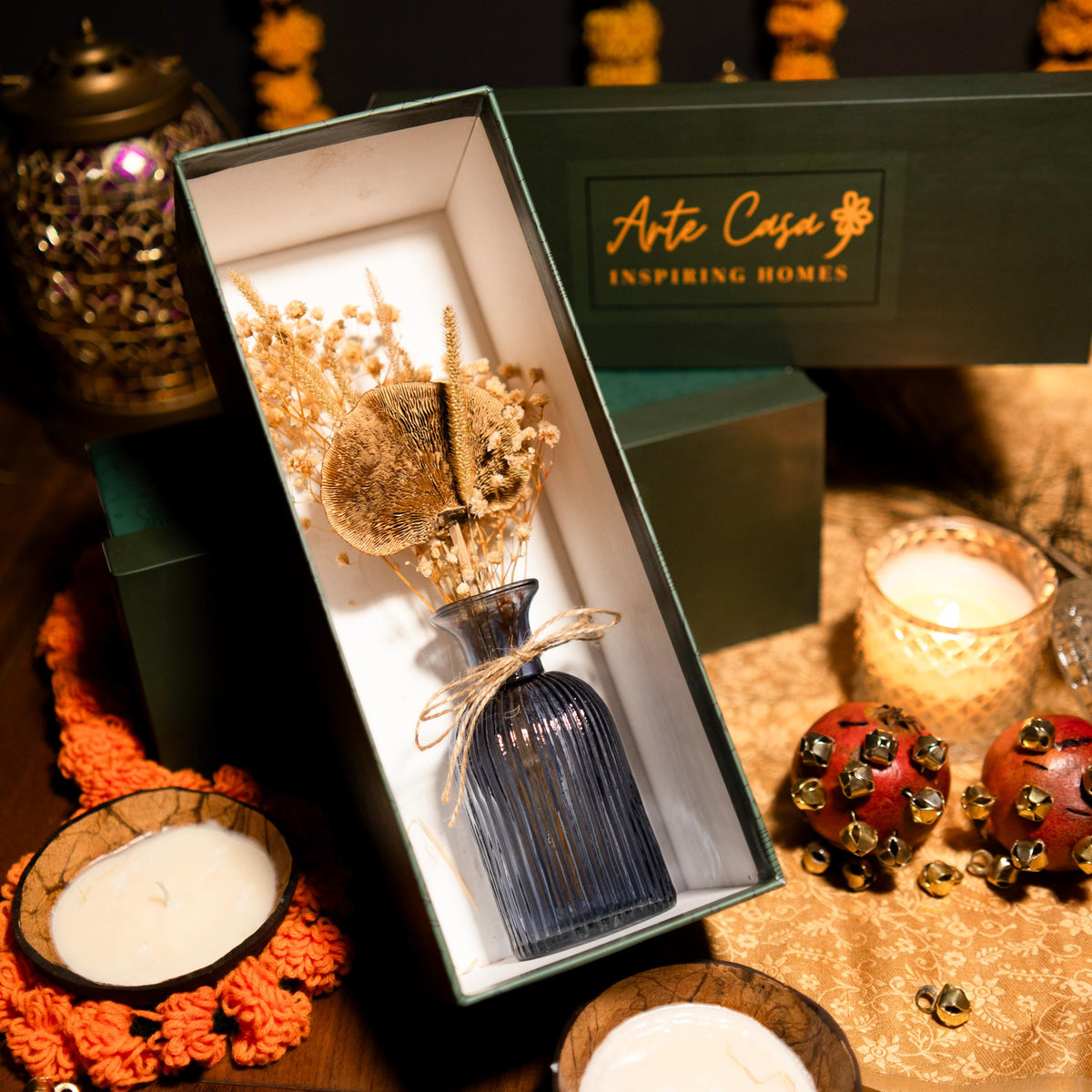 Everlasting Petals Diwali gift box - https://artecasa.in/