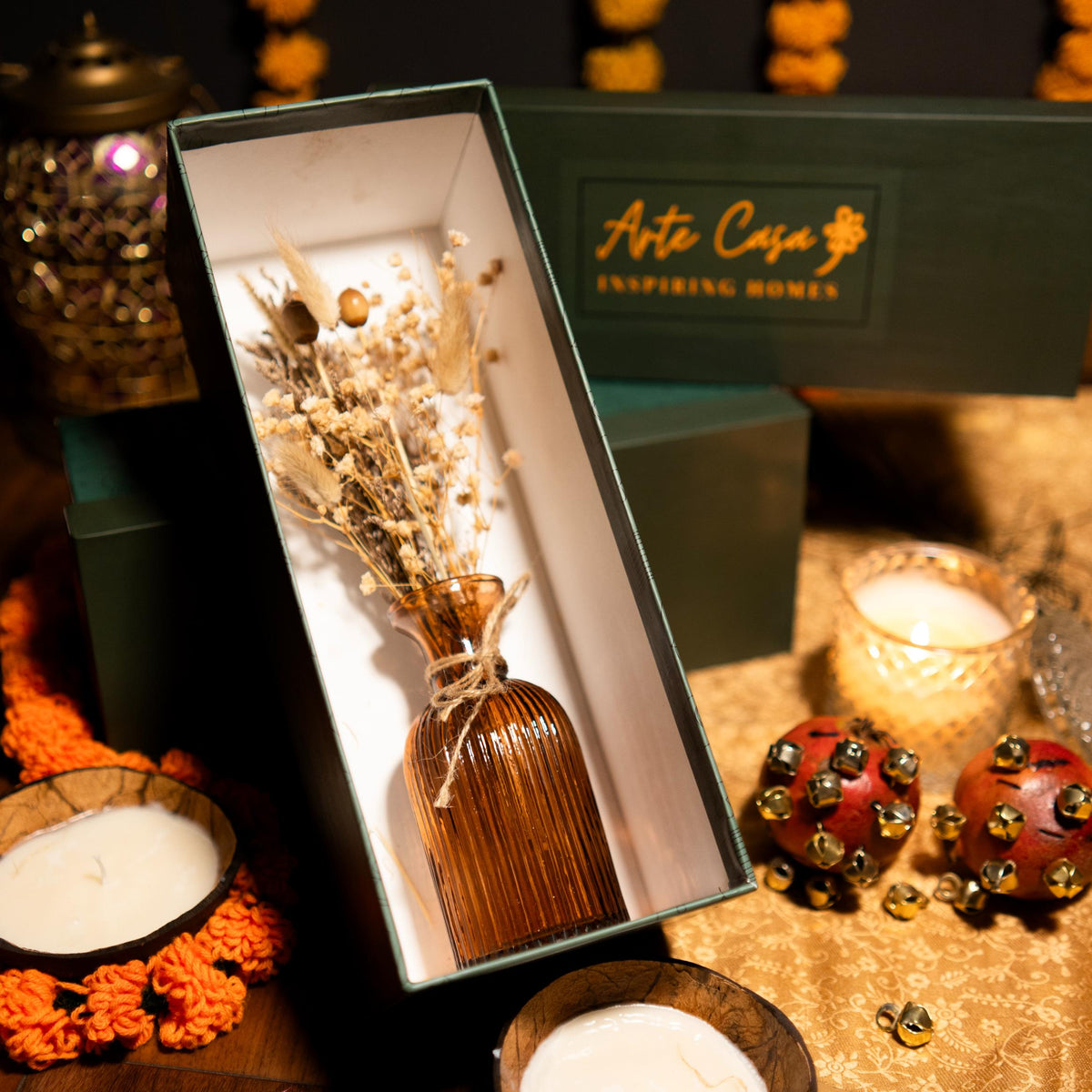 Rustic bloom gift set - https://artecasa.in/