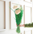 Evergreen Dried Flower Bunch | Green & White Aesthetic Floral Arrangement for Home Decor & Gifting – ArteCasa - https://artecasa.in/