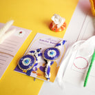 Handcrafted Tulip crochet Rakhi hamper (yellow) - https://artecasa.in/